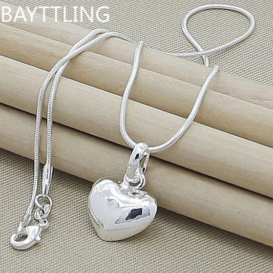 ForestGem - Sterling Silver Heart Necklace