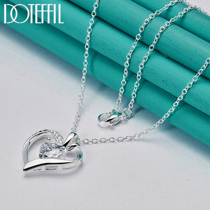 ForestGem - Sterling Silver Heart Necklace