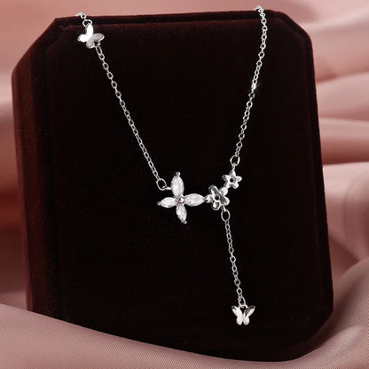 ForestGem - Sterling Silver Flower Necklace