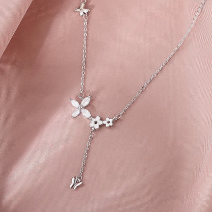 ForestGem - Sterling Silver Flower Necklace