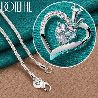 ForestGem - Sterling Silver Heart Necklace